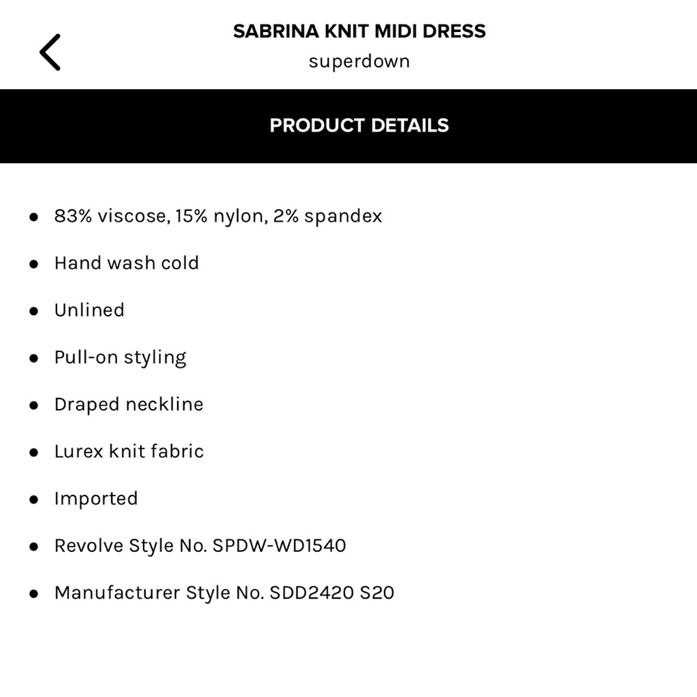 NEW✨NWOT superdown Sabrina dress - Picture 3 of 7